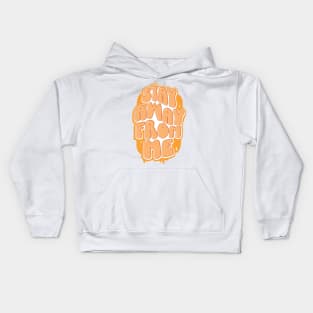 Stay Away From Me (Orange) Kids Hoodie